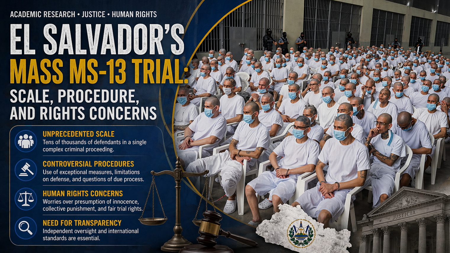 El Salvador’s Mass MS-13 Trial: Scale, Procedure, and Rights Concerns